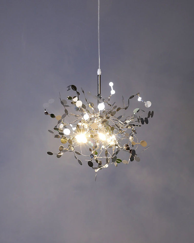 WOMO Argent/Gold Cloud Multi Pendant Chandelier-WM2042