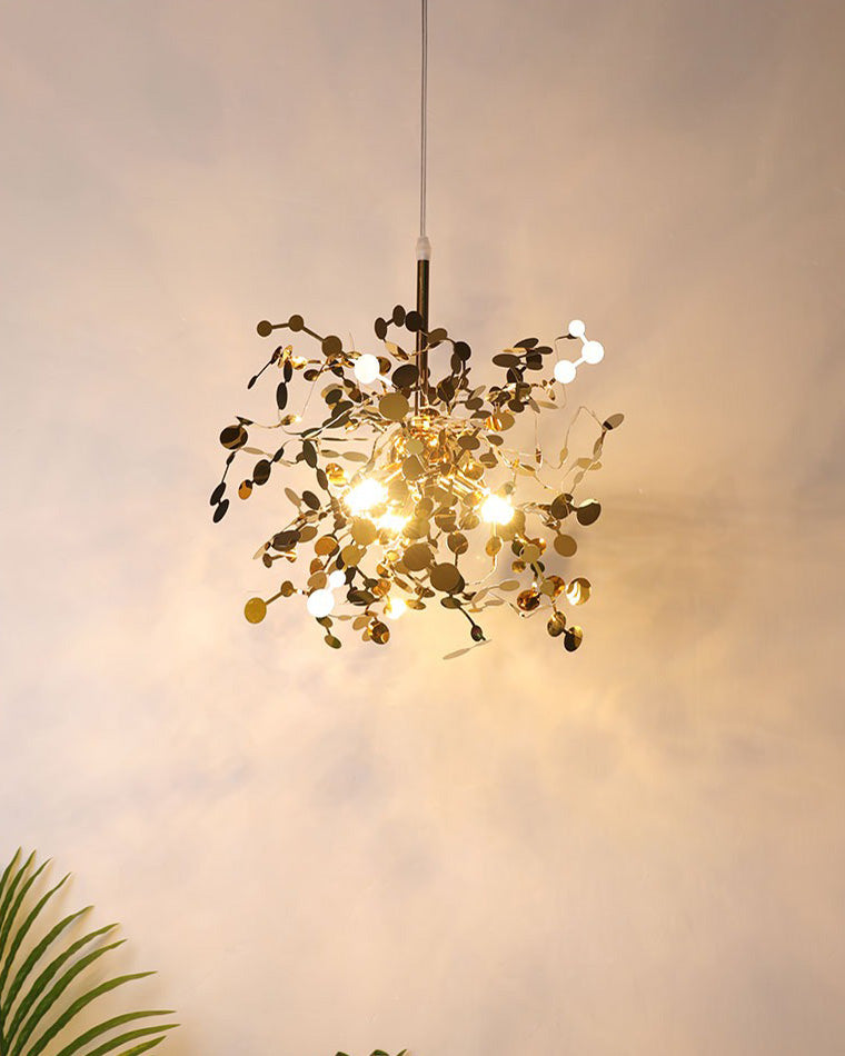 WOMO Argent/Gold Cloud Multi Pendant Chandelier-WM2042