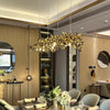 WOMO Cluster Pendelleuchte Silber Gold Esstisch Modern-WM2042 thumbnail