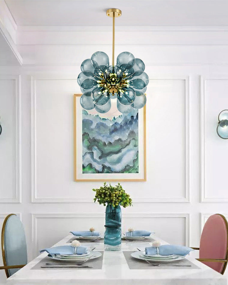 WOMO 18 Bubbles Glass Chandelier-WM2051