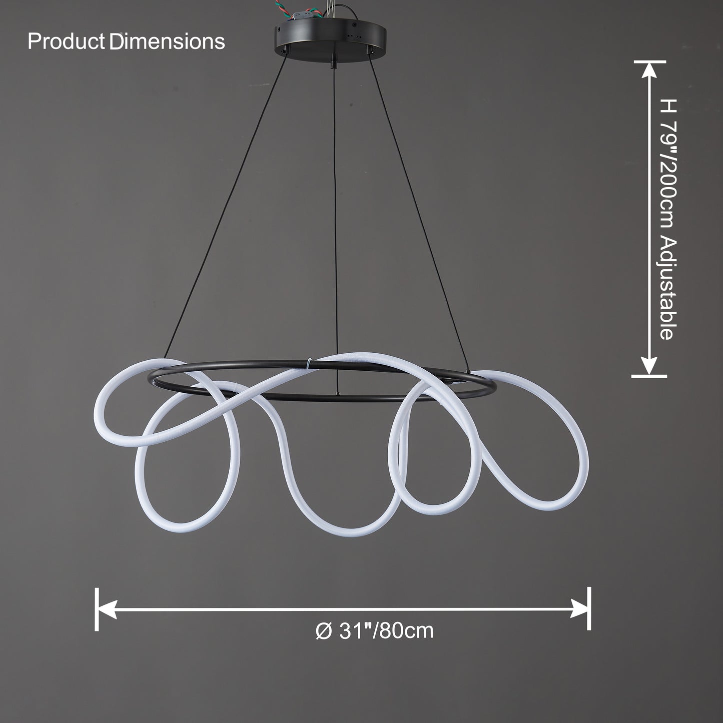 WOMO Rope Led Round Chandelier-WM2059b