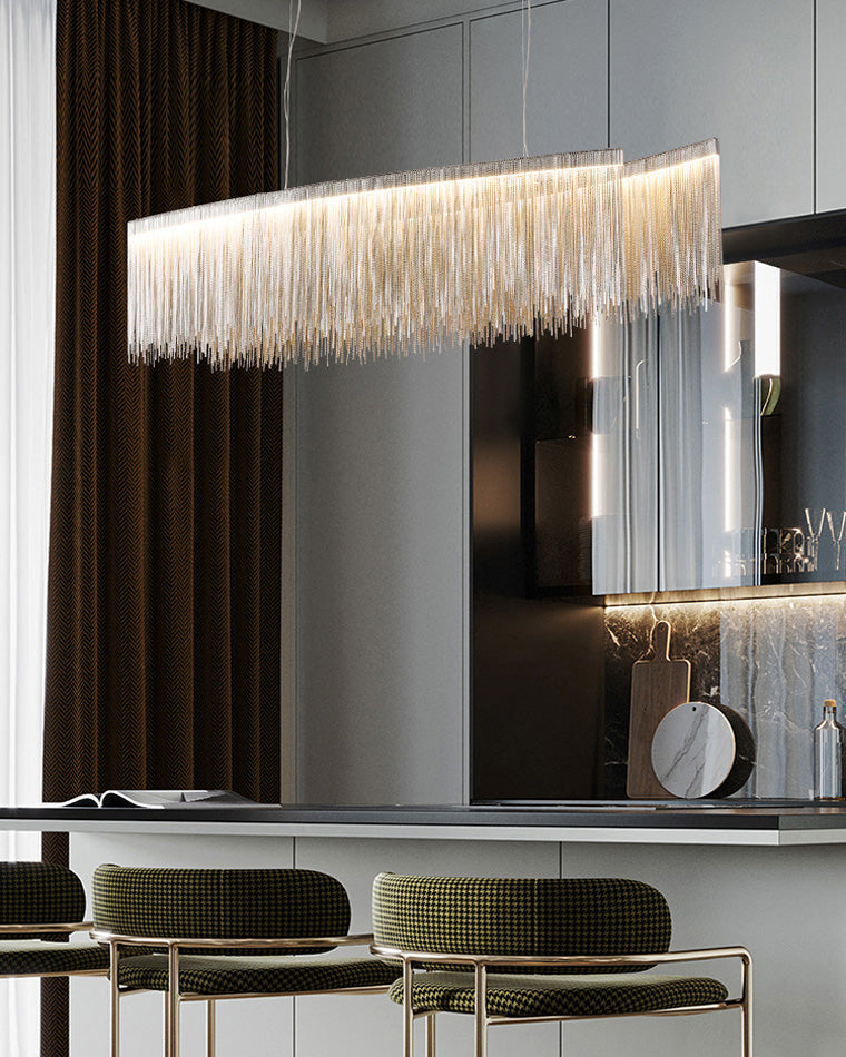 WOMO Fringe Linear Chandelier-WM2062b
