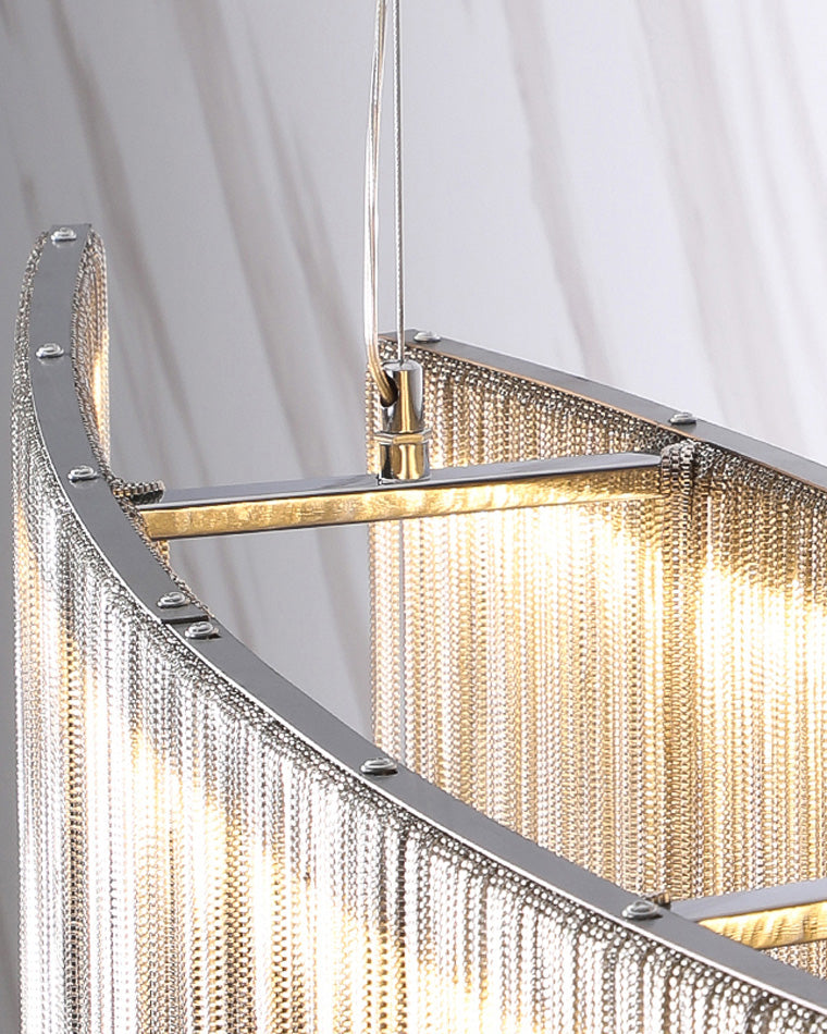 WOMO Fringe Linear Chandelier-WM2062b