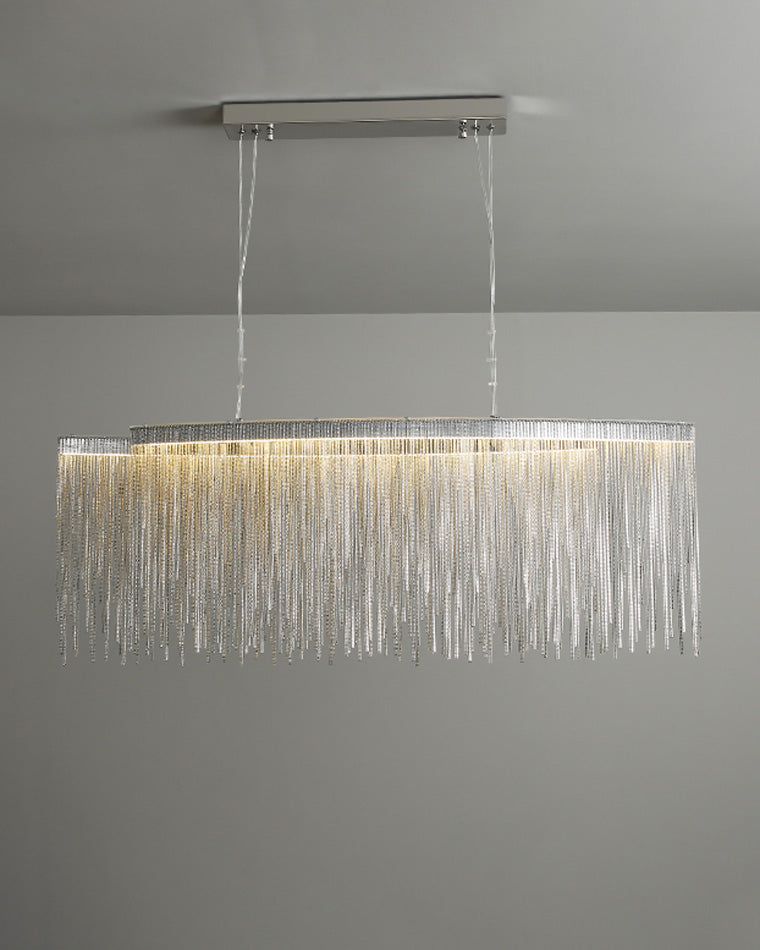 WOMO Fringe Linear Chandelier-WM2062b