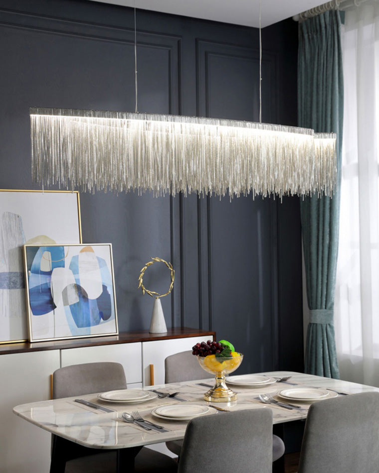 WOMO Fringe Linear Chandelier-WM2062b