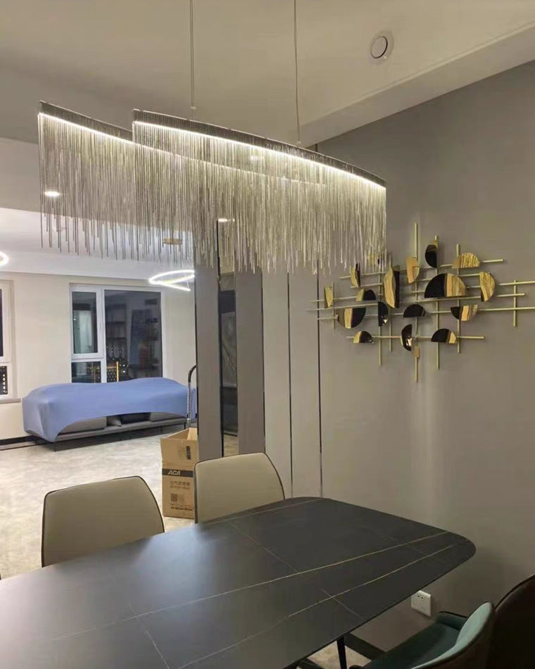 WOMO Fringe Linear Chandelier-WM2062b