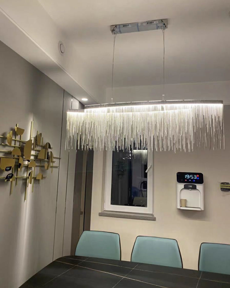 WOMO Fringe Linear Chandelier-WM2062b