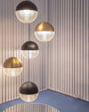 WOMO Prismatic/Milchglas Globe Pendelleuchte-WM2065 thumbnail