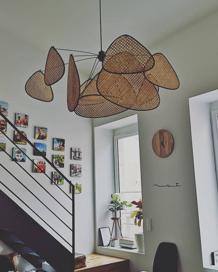 WOMO Rattan Pendant Light-WM2074