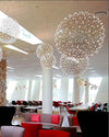 WOMO Designer LED Pendelleuchte SLV Chrom Kugel -WM2091 thumbnail