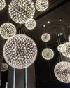 WOMO Designer LED Pendelleuchte SLV Chrom Kugel -WM2091 thumbnail