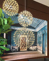 WOMO Designer LED Pendelleuchte SLV Chrom Kugel -WM2091 thumbnail