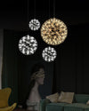 WOMO Designer LED Pendelleuchte SLV Chrom Kugel -WM2091 thumbnail