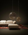 WOMO Designer LED Pendelleuchte SLV Chrom Kugel -WM2091 thumbnail