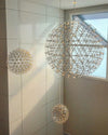 WOMO Designer LED Pendelleuchte SLV Chrom Kugel -WM2091 thumbnail