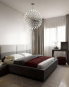 WOMO Designer LED Pendelleuchte SLV Chrom Kugel -WM2091 thumbnail