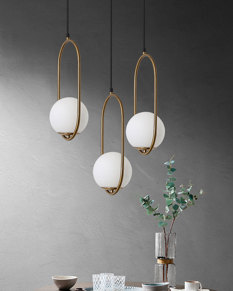WOMO Glass Globe Pendant Light-WM2097