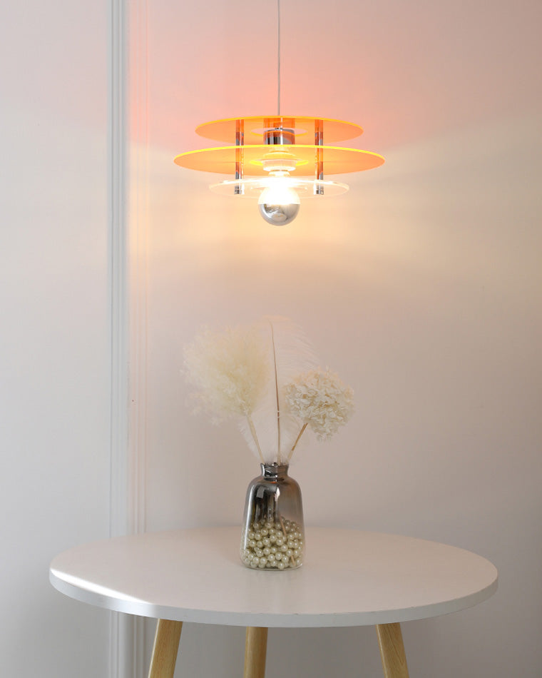 WOMO Space Age Flying Saucer Pendant Light-WM2098