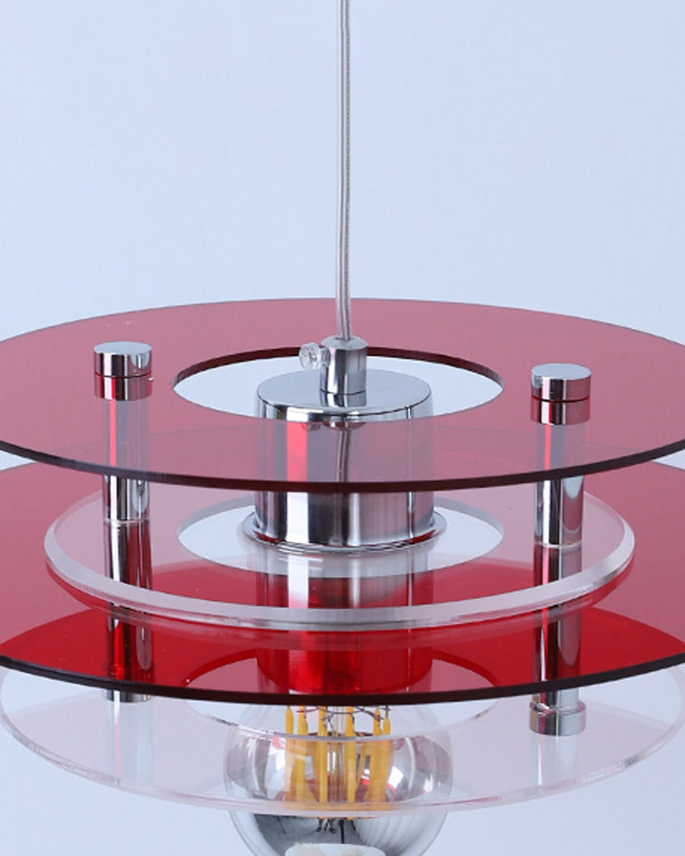 WOMO Space Age Flying Saucer Pendant Light-WM2098
