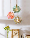 WOMO Kirschblüten-Pendelleuchte aus Buntglas-WM2100 thumbnail