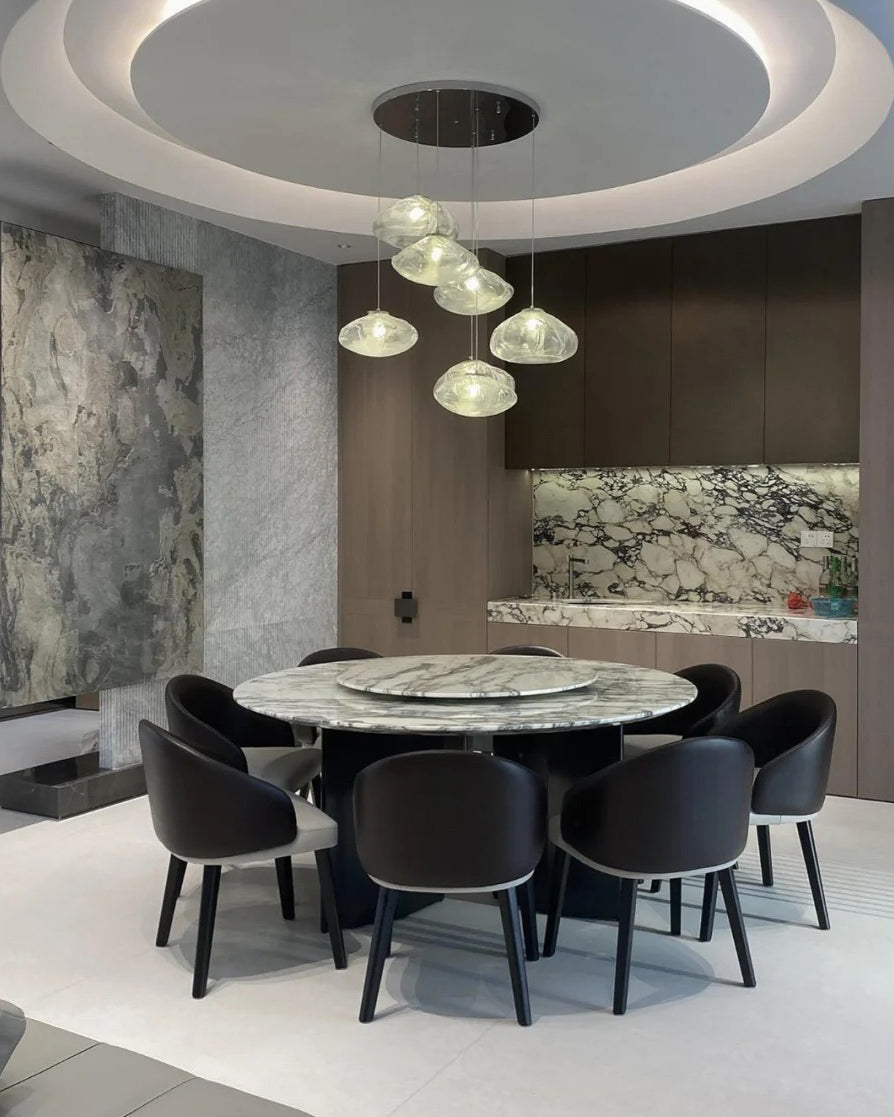 WOMO Cascading Blown Glass Pendant Chandelier-WM2101b