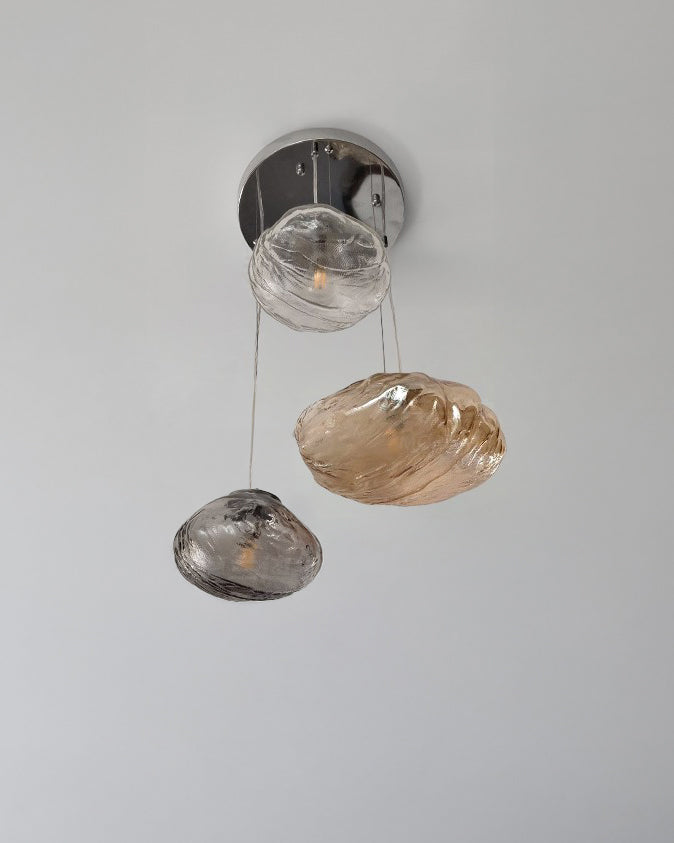 WOMO Cascading Blown Glass Pendant Chandelier-WM2101b