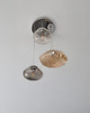 WOMO Pendelleuchte Kronleuchter Bunt Glas Treppenhaus-WM2101b thumbnail