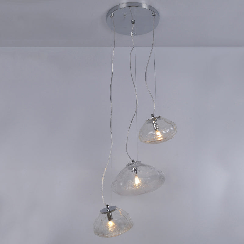 WOMO Cascading Blown Glass Pendant Chandelier-WM2101b