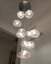 WOMO Pendelleuchte Kronleuchter Bunt Glas Treppenhaus-WM2101b thumbnail