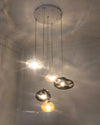WOMO Pendelleuchte Kronleuchter Bunt Glas Treppenhaus-WM2101b thumbnail