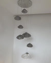 WOMO Pendelleuchte Kronleuchter Bunt Glas Treppenhaus-WM2101b thumbnail