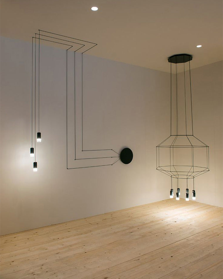 WOMO Spider Off Center Chandelier-WM2107