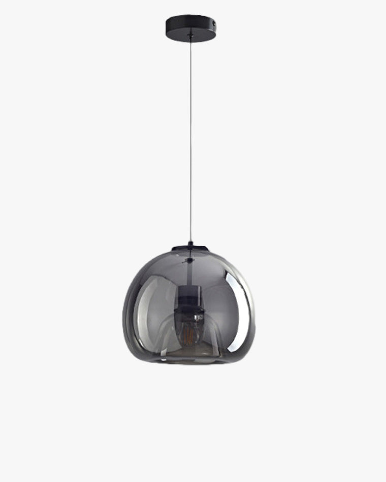 Suspension WOMO en verre soufflé fumé/verre ambré-WM2108