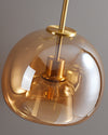 WOMO Pendelleuchte aus geblasenem Rauchglas/Bernsteinglas-WM2108 thumbnail