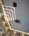 WOMO Metall Schwarzer LED Kronleuchter Rechteckig Für hohe decken-WM2120 thumbnail