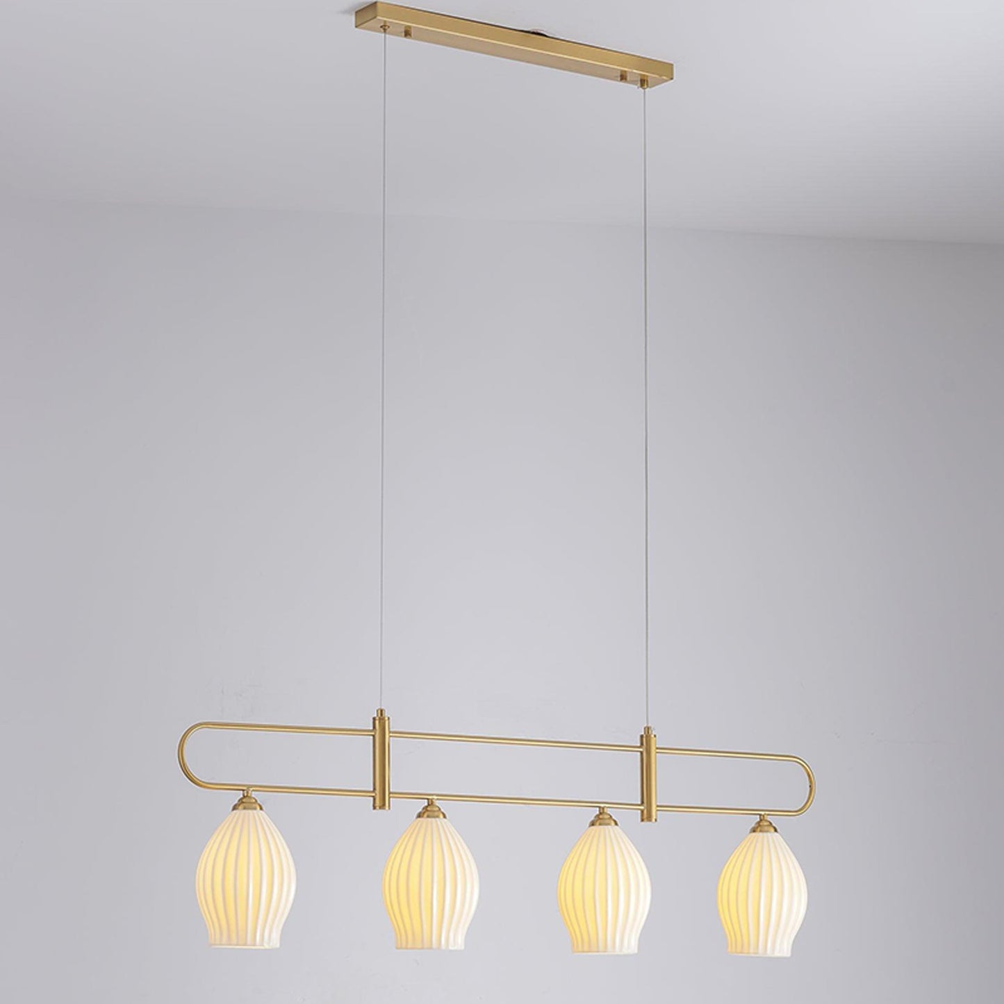 WOMO Ceramic Bud Linear Chandelier-WM2121b