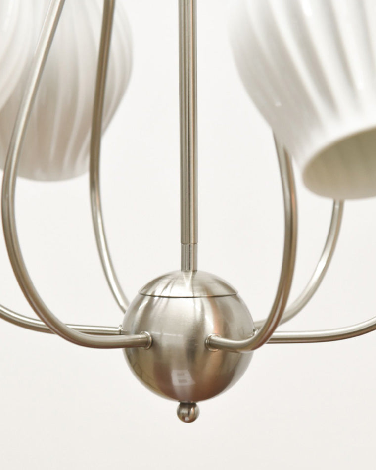 WOMO Mid Century Modern Ceramic Arm Chandelier-WM2121