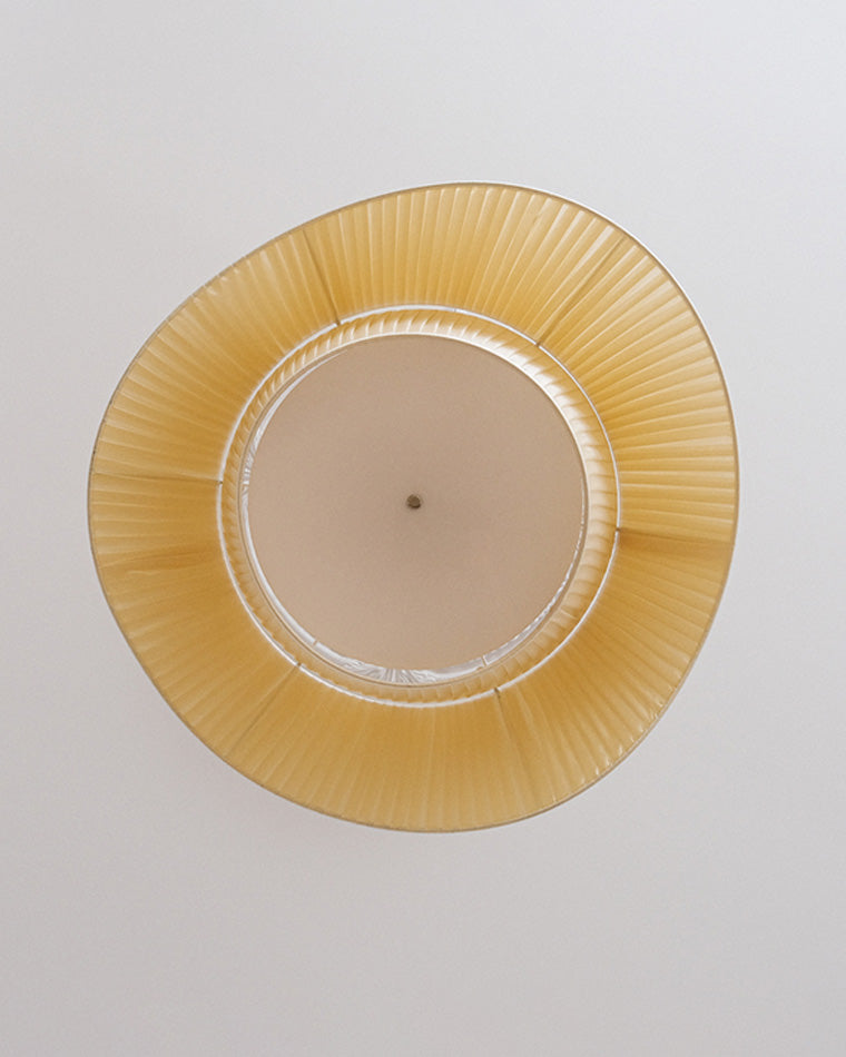 WOMO Pleated Fabric Drum Pendant Light-WM2130
