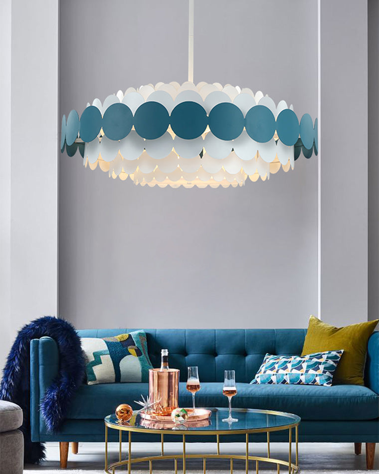 WOMO Scandi Scalloped Round Chandelier-WM2140