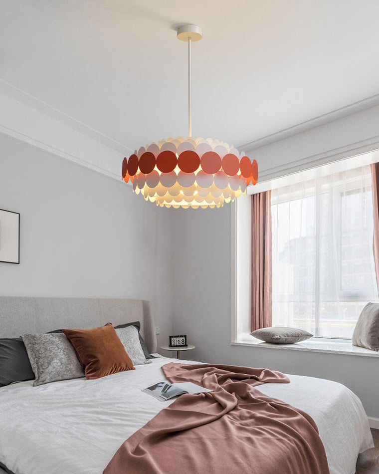 WOMO Scandi Scalloped Round Chandelier-WM2140