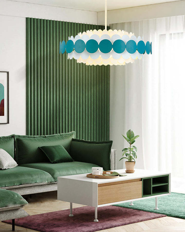 WOMO Scandi Scalloped Round Chandelier-WM2140
