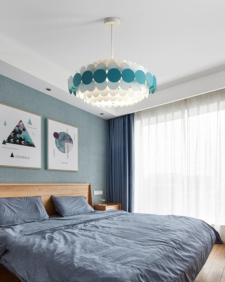 WOMO Scandi Scalloped Round Chandelier-WM2140