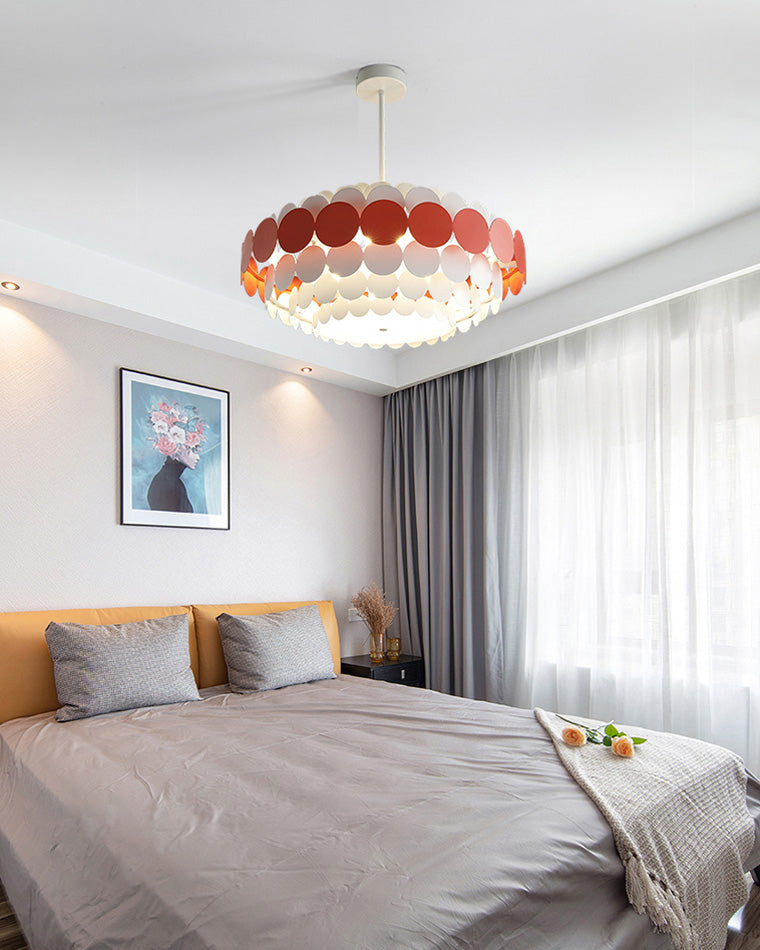 WOMO Scandi Scalloped Round Chandelier-WM2140