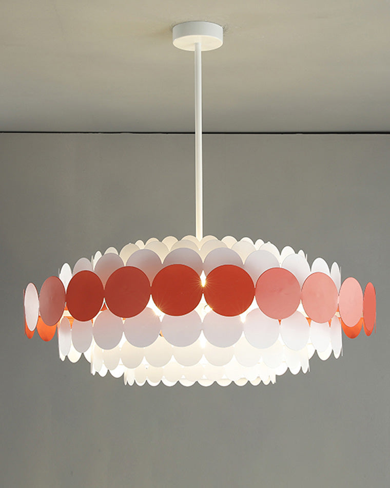 WOMO Scandi Scalloped Round Chandelier-WM2140
