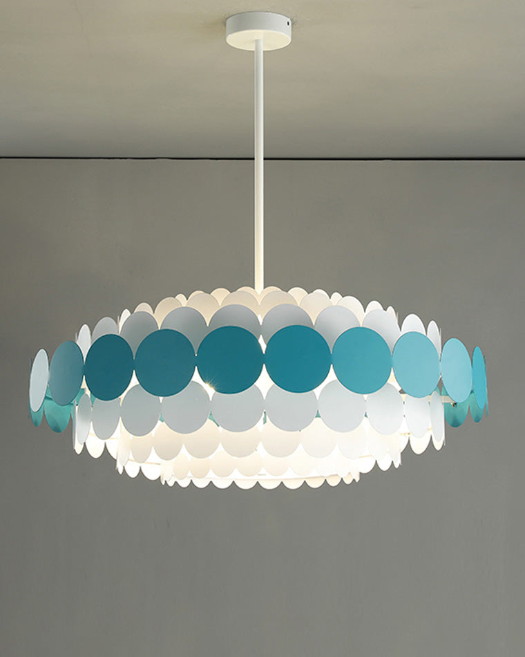 WOMO Scandi Scalloped Round Chandelier-WM2140
