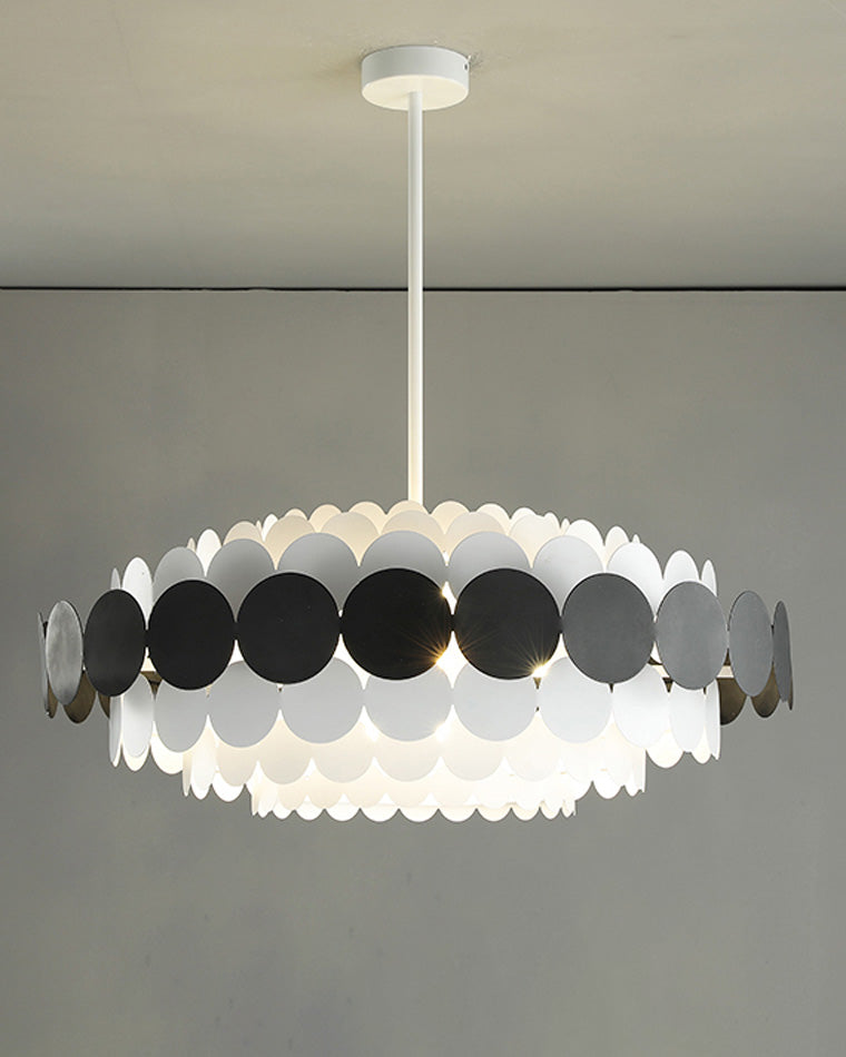 WOMO Scandi Scalloped Round Chandelier-WM2140