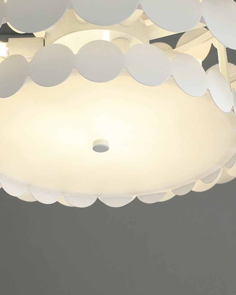 WOMO Scandi Scalloped Round Chandelier-WM2140