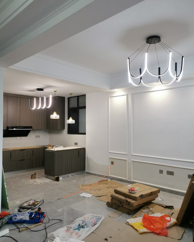 WOMO Minimal U-shaped Round chandelier-WM2143