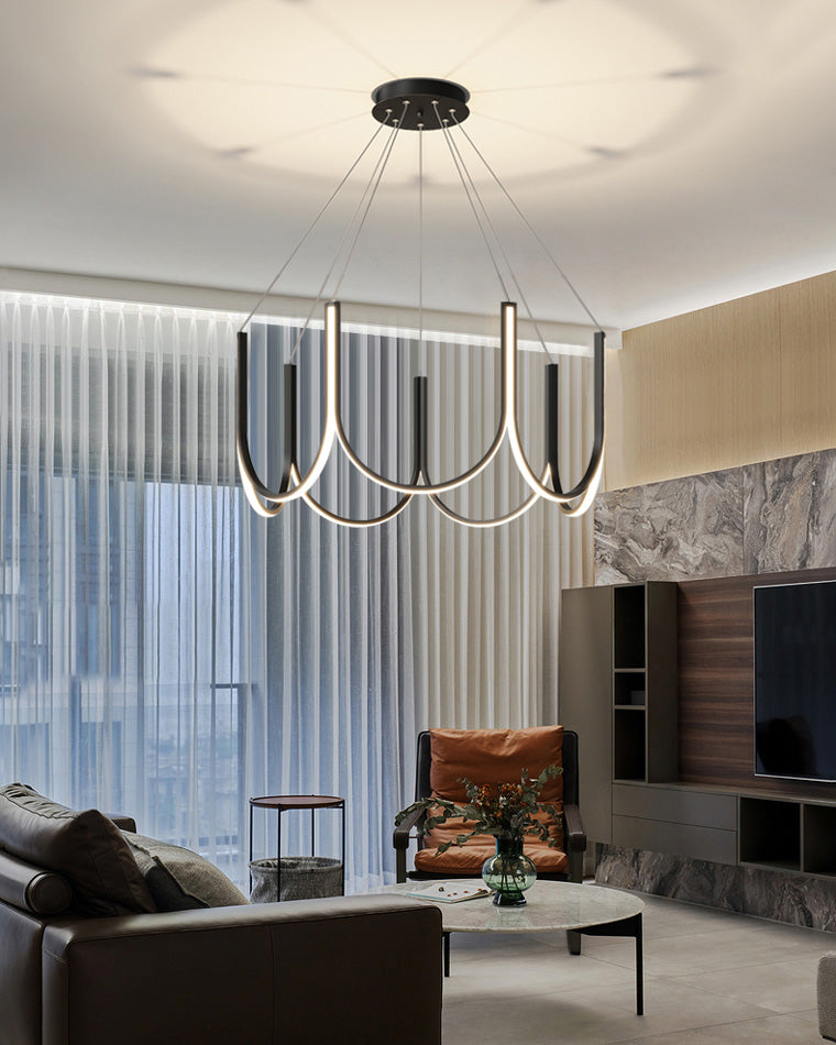 WOMO Minimal U-shaped Round chandelier-WM2143