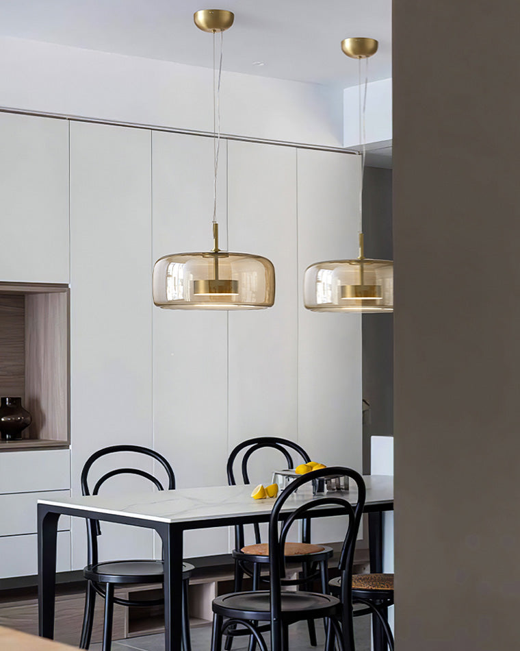WOMO LED Pendant Light Round Glass Kitchen Modern-WM2145